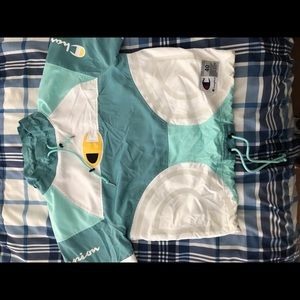 white , teal , yellow champion men’s medium